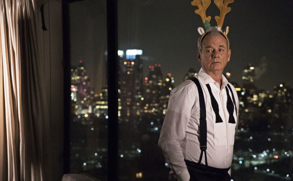 the unique bill murray technique for saying Yes, while in a tuxedo